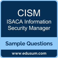 Free Isaca Cism Sample Questions And Study Guide Edusum Edusum