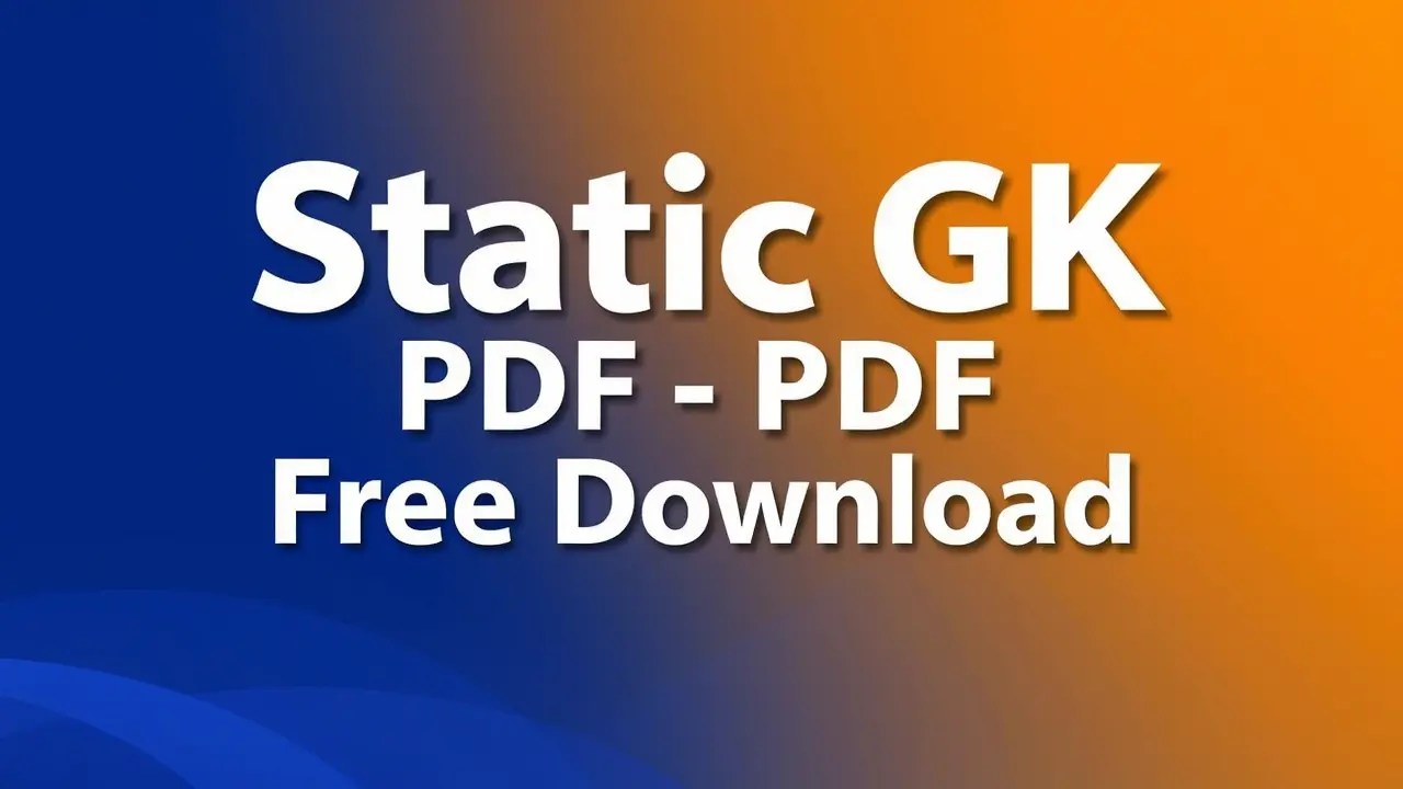 Static GK PDF Free Download
