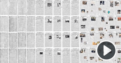 First Issue Nyt The rise of the image: every NY Times front page since 1852 in under a ...