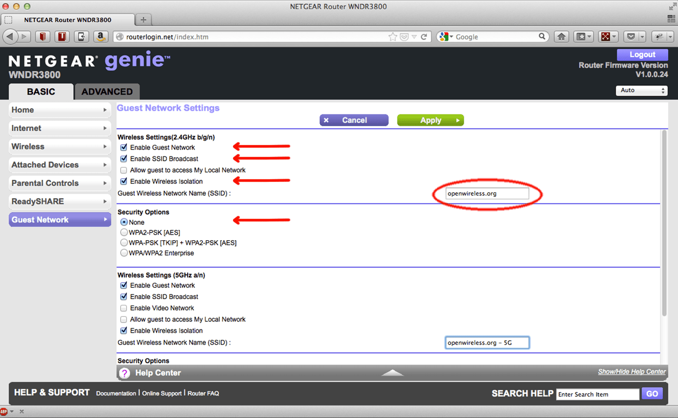 Netgear Guest Network Setup Open Wireless Movement