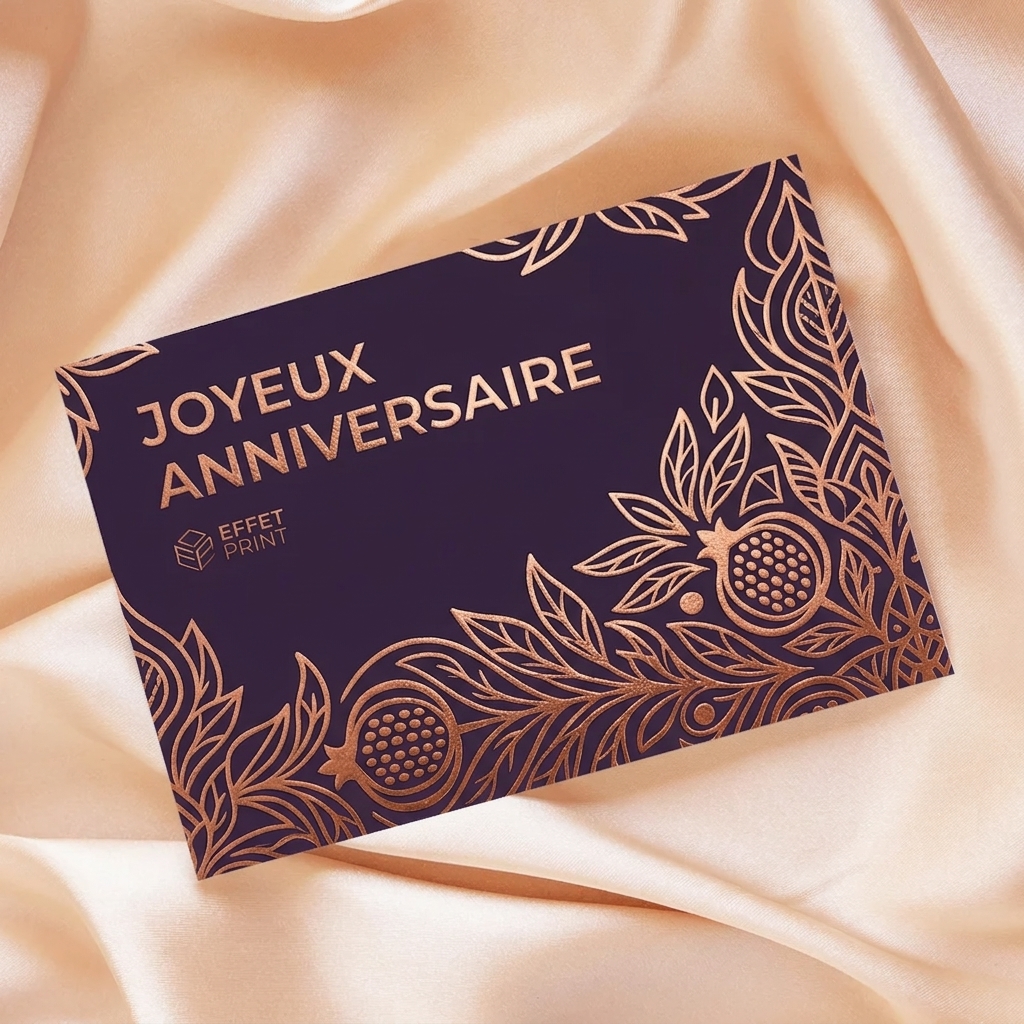 Cartes de vœux finitions exclusives