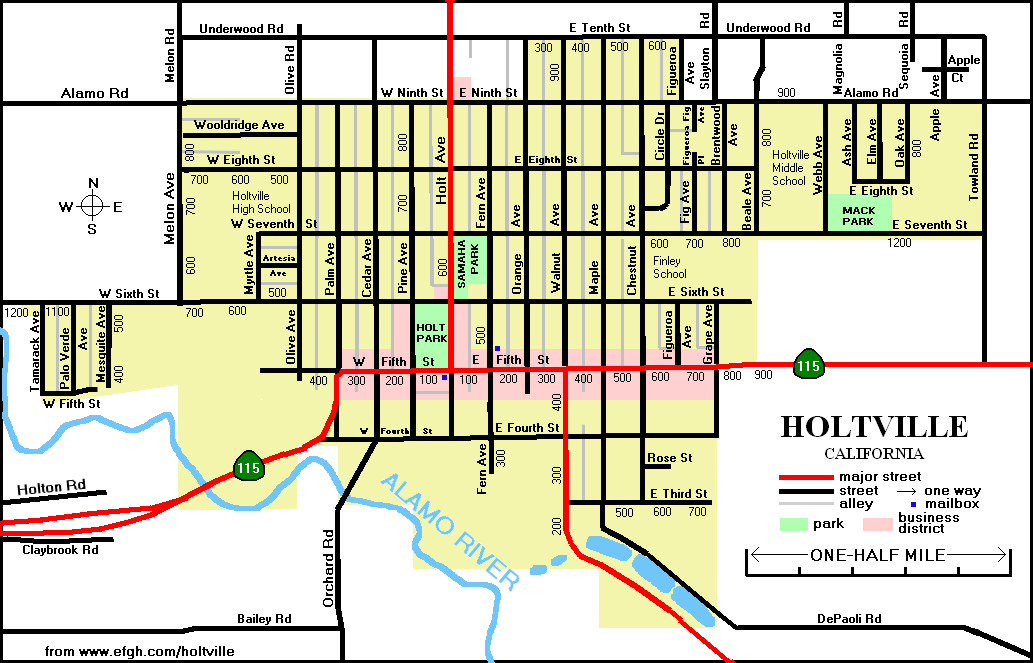 Map Of Holtville California City 