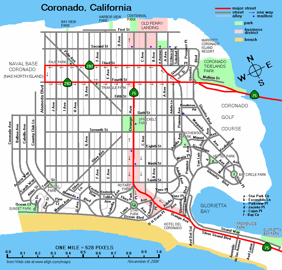 Maps Of The San Diego Area Coronado.