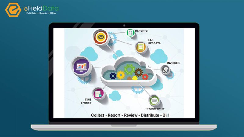 Modern Construction Materials Testing Software Efielddata - City Illustrations - Professional 4K Collection