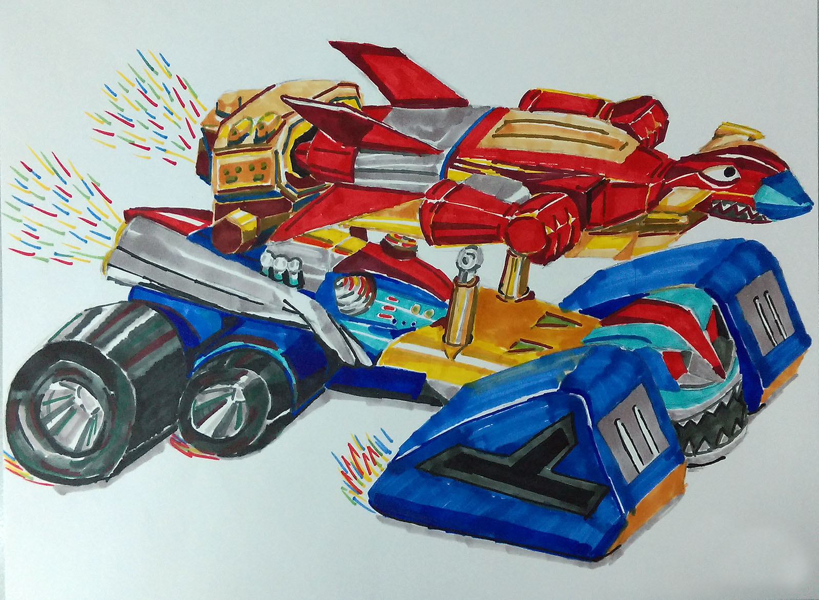 暑期画班(二):天地双龙战车