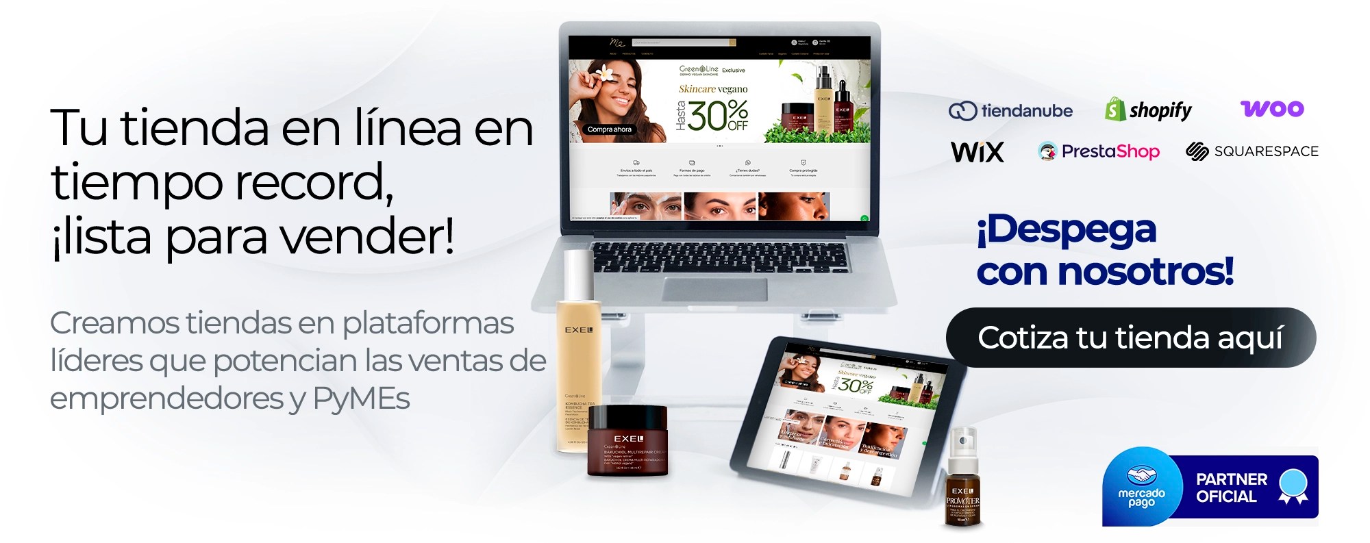 Tu tienda en línea en tiempo record