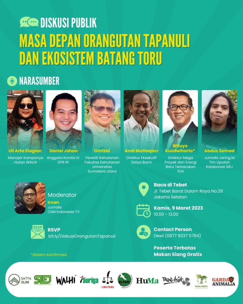 Poster diskusi Batang Toru