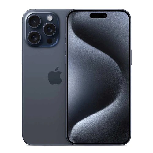 Apple iphone 15 Pro Max, 256GB ROM, 8GB RAM, OLED, 120Hz, A17 Pro, 48 MP CAM - Blue Titanium