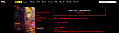 · to personalize your account, you can upload a profile and cover . 5 Problems With Myspace El Chango Media