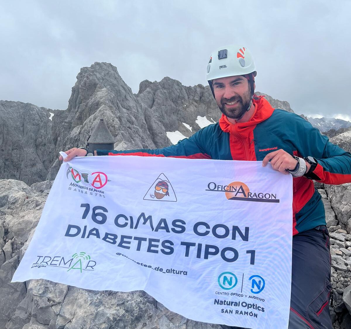 Arturo Carvajal retoma el reto «16 cimas con diabetes»