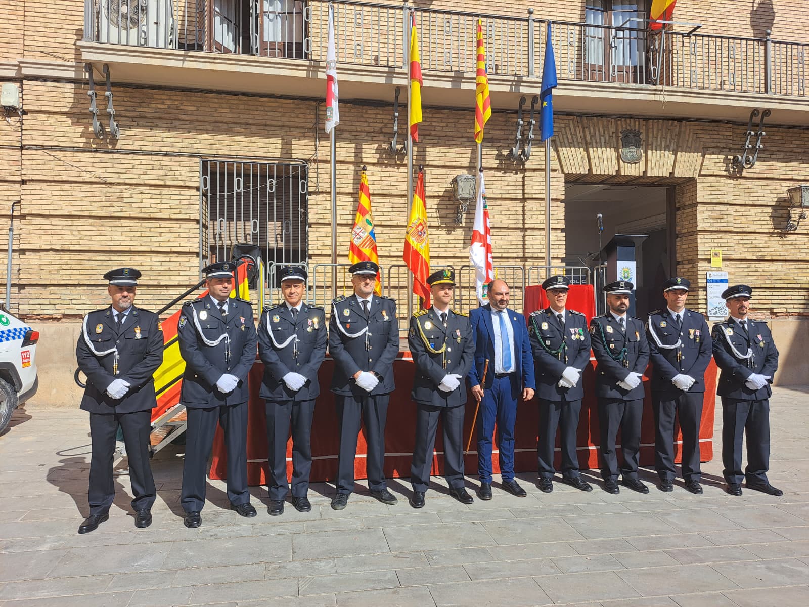 Condecoraciones en la Policía Local de Barbastro