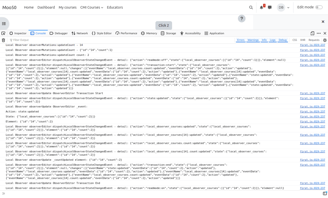 Reactive UI 'Click' button events.