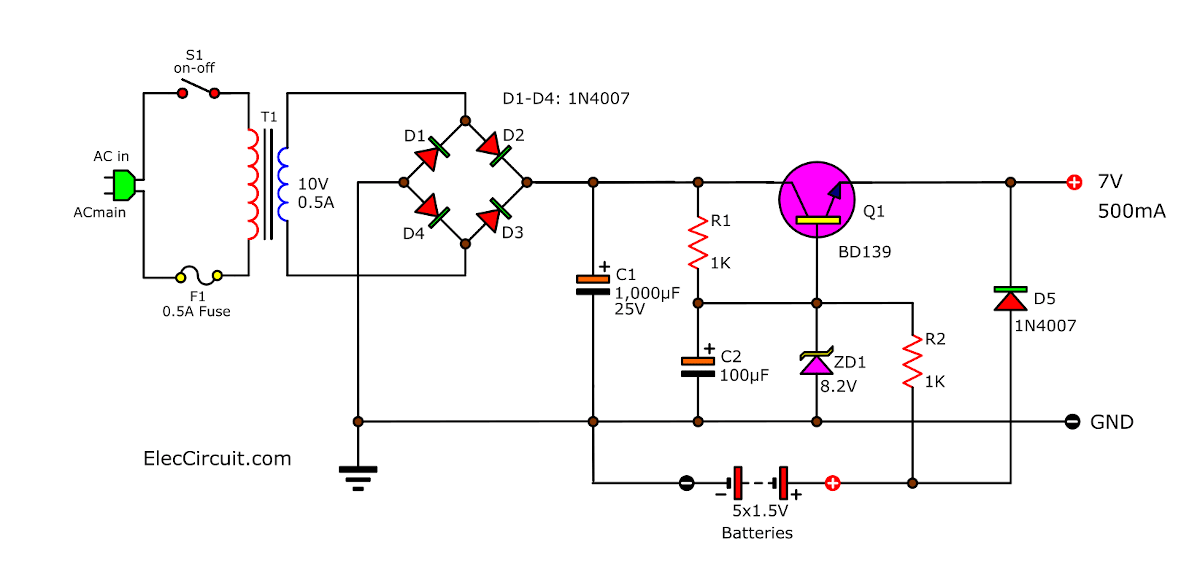 simple schematic circuit diagram - Circuit Diagram