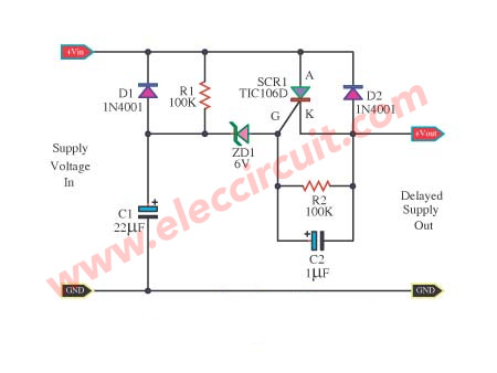 Surge Protection Circuit For Power Supplies Eleccircuit Com