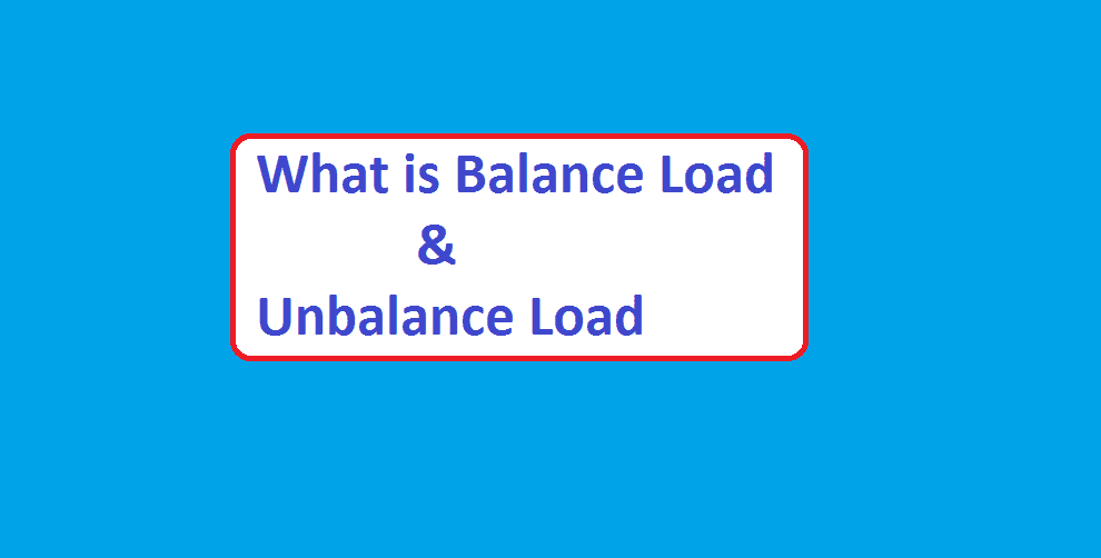 what is an unbalanced electrical load Wiring Work