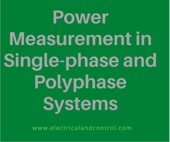 Power measurement in AC circuits