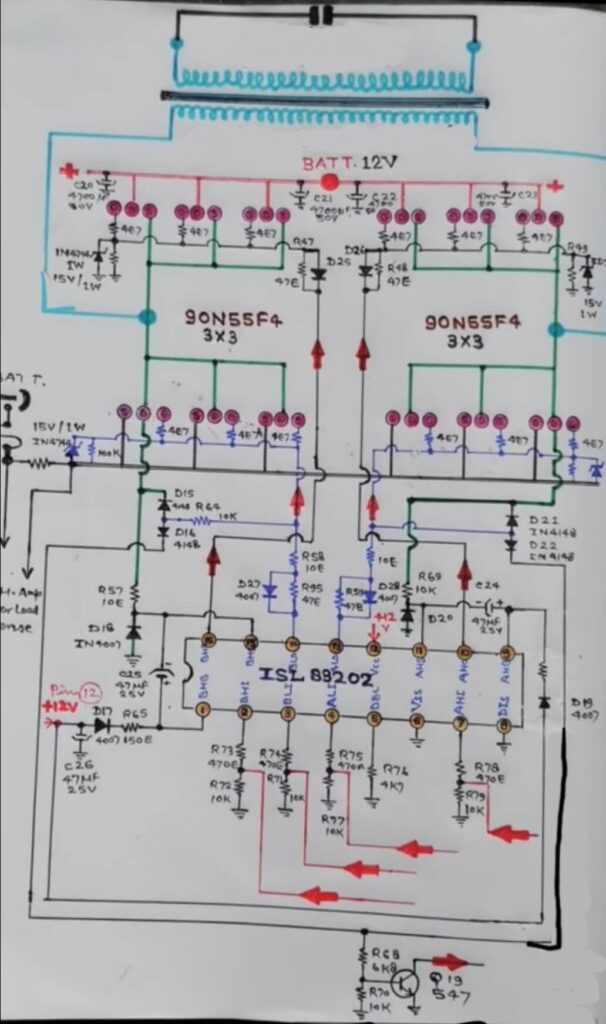 Inverter Circuit Diagram Using Mosfet