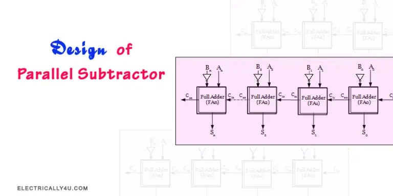 Design Of Parallel Subtractor