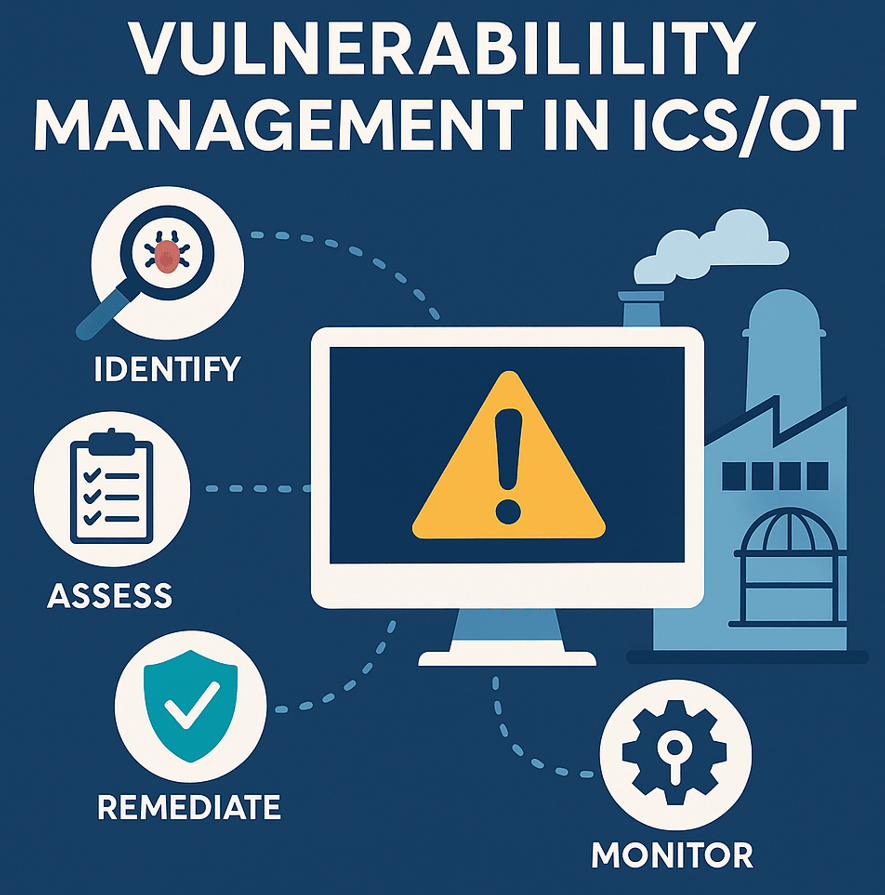 Vulnerability management in ICS and OT Vulnerability management cycle for industrial control and OT systems
