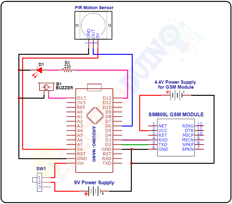 Circuit Diagram Of Home Security System - Circuit Diagram