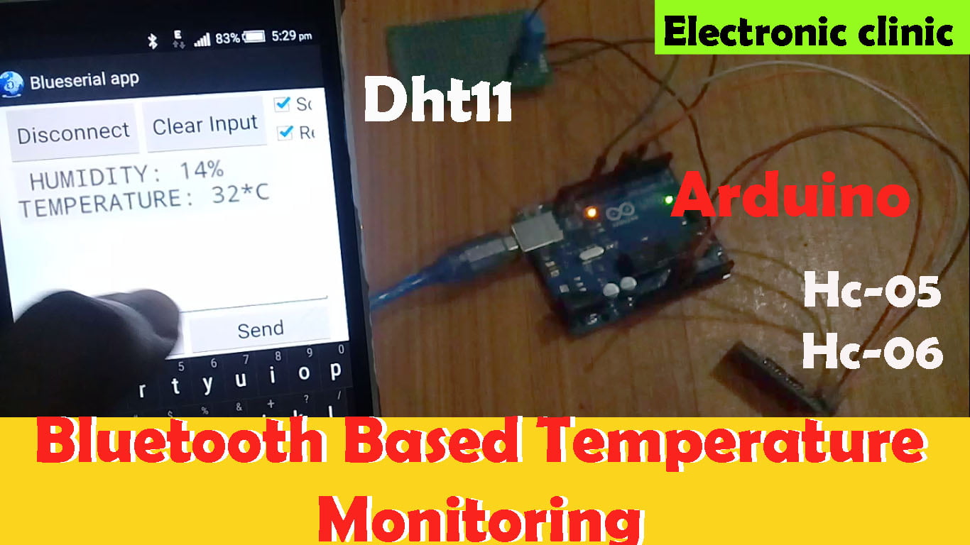 Wireless Temperature monitoring system using Bluetooth