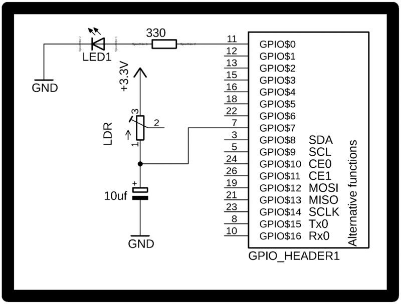 Raspberry Pi 3 Ldr Sensor Circuit And Python Programming - Best Geometric Arts in Mobile