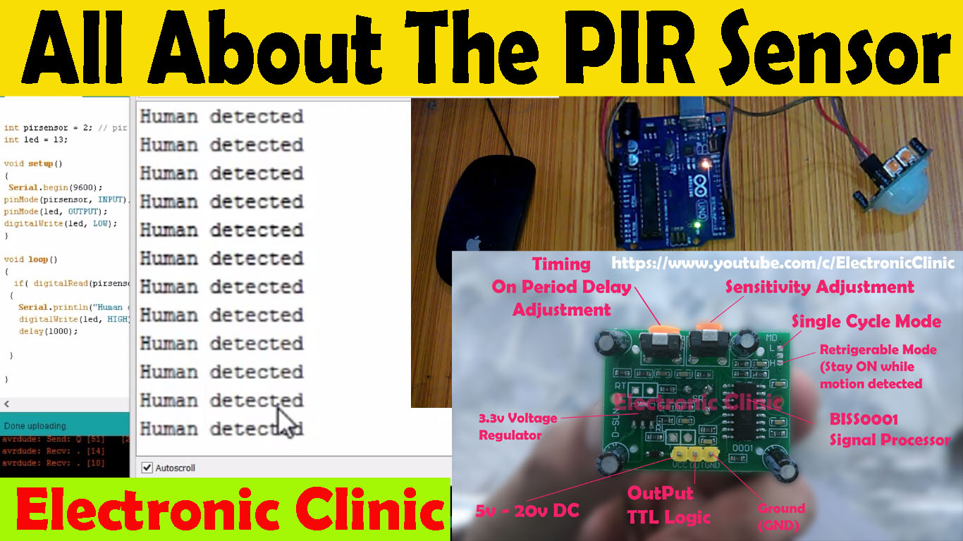 Arduino PIR Sensor Code, Sensitivity, Datasheet, and Range