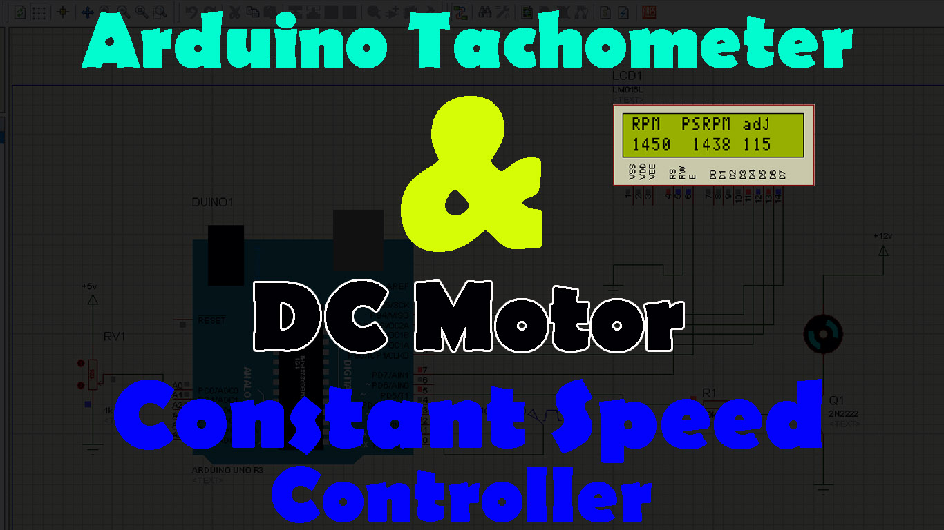 Arduino RPM Counter & DC Motor Constant Speed Controller
