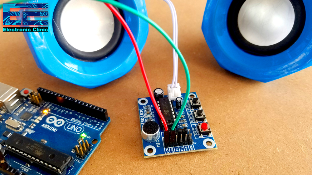 Arduino ISD1820 Voice Recorder & Playback Module