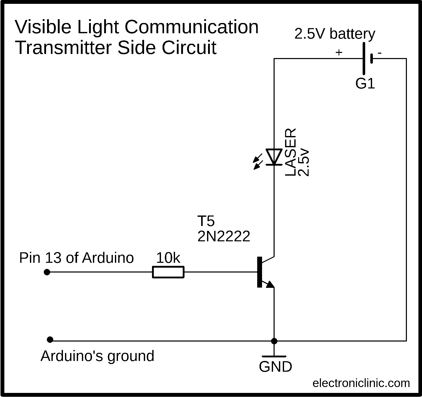 Visible Light Communication “VLC” or LIFI Project using Arduino