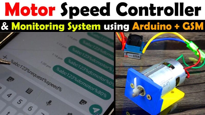 Arduino Gsm Motor Speed Controller And Monitoring System - Perfect Nature Pattern - 8K