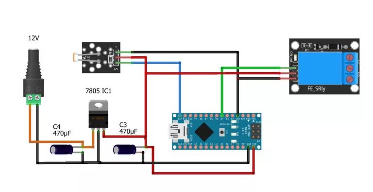 Arduino Ldr Sensor Day And Night Detection System Circuit Diagram And - Download High Quality Dark Design | Mobile