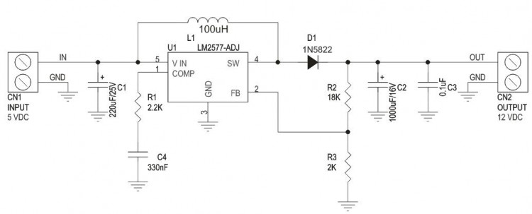 5v To 12v Step Up Dc Dc Converter Electronics Lab