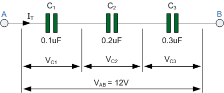 Capacitors In Series And Series Capacitor Circuits