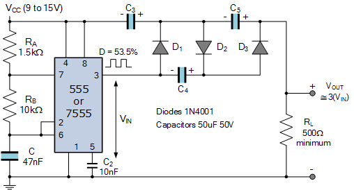 555 Circuits Part 2 Voltage Multiplication
