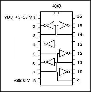12v To 24v Dc Converter Circuit Using Hex Inverter Ic Cd4049
