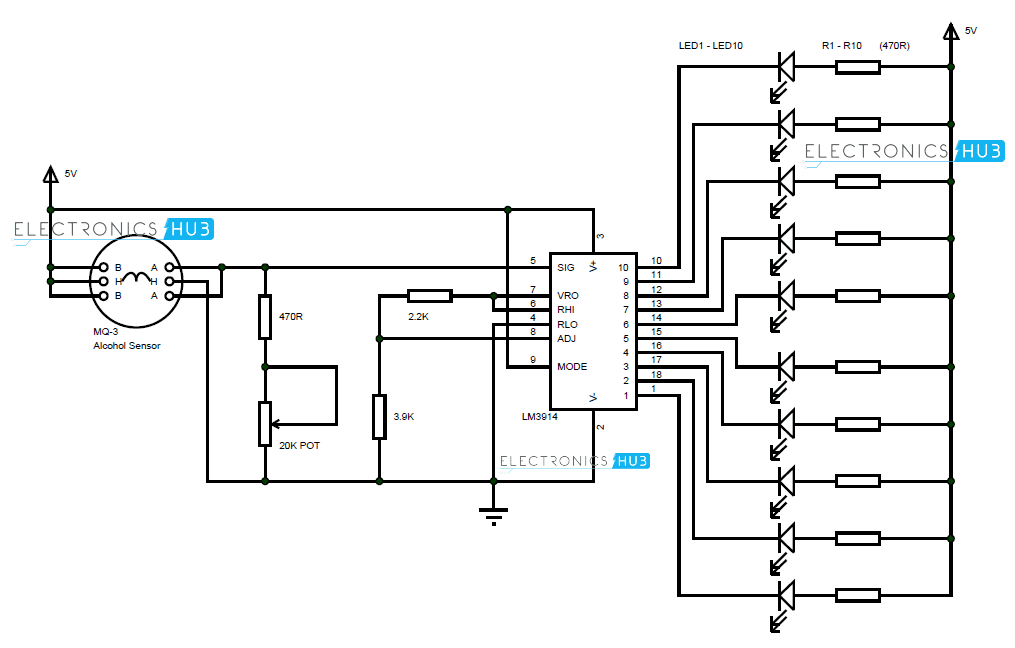 How To Make Alcohol Breathalyzer Circuit