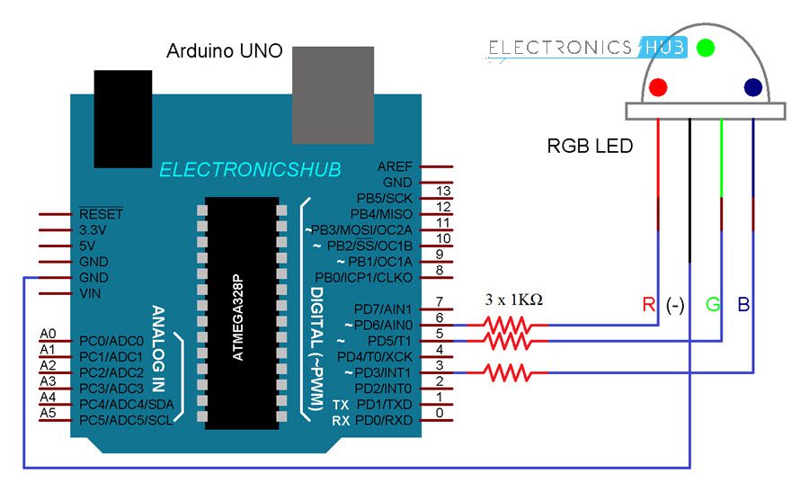 Using Common Cathode And Common Anode Rgb Led With Arduino