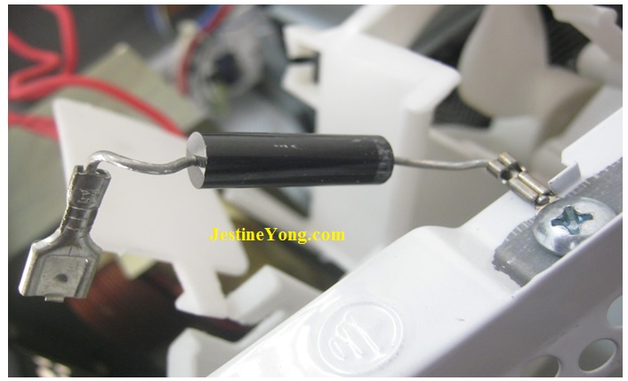 Dead Fuse High Voltage Diode And Capacitor Found In