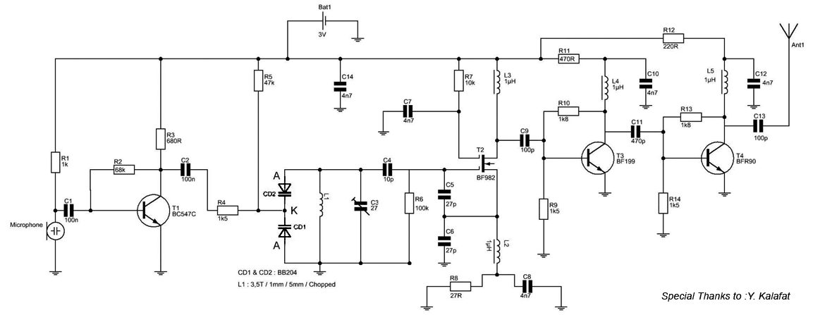 88 108 Mhz Fm Transmitter Circuit