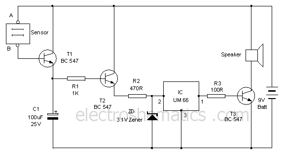Zing (of speel mee) een gezang met kerkorgelbegeleiding. Overflow Indicator Circuit