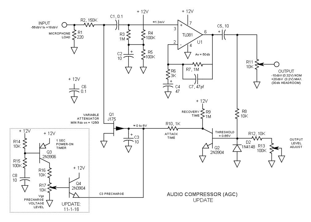 Audio Compression Amplifier Agc