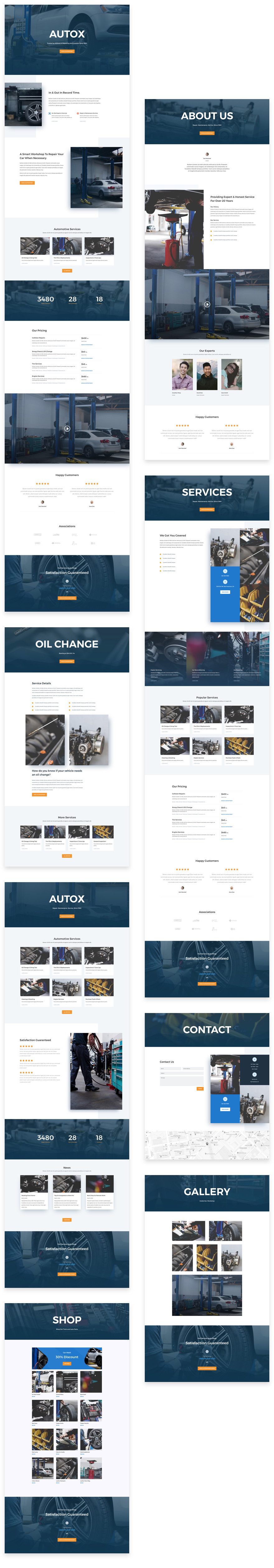 Get A Free Professional Divi Auto Repair Layout Pack