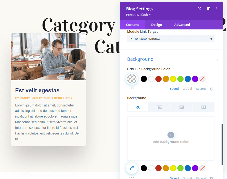 Stíluszzon az első blog modult