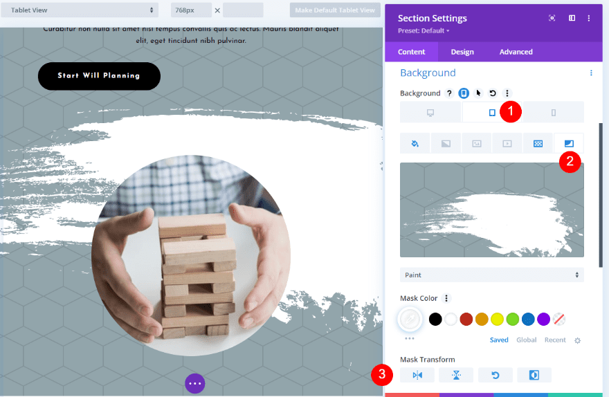 » BlogCheap Background Mask and Pattern Transform Parameters Example 3