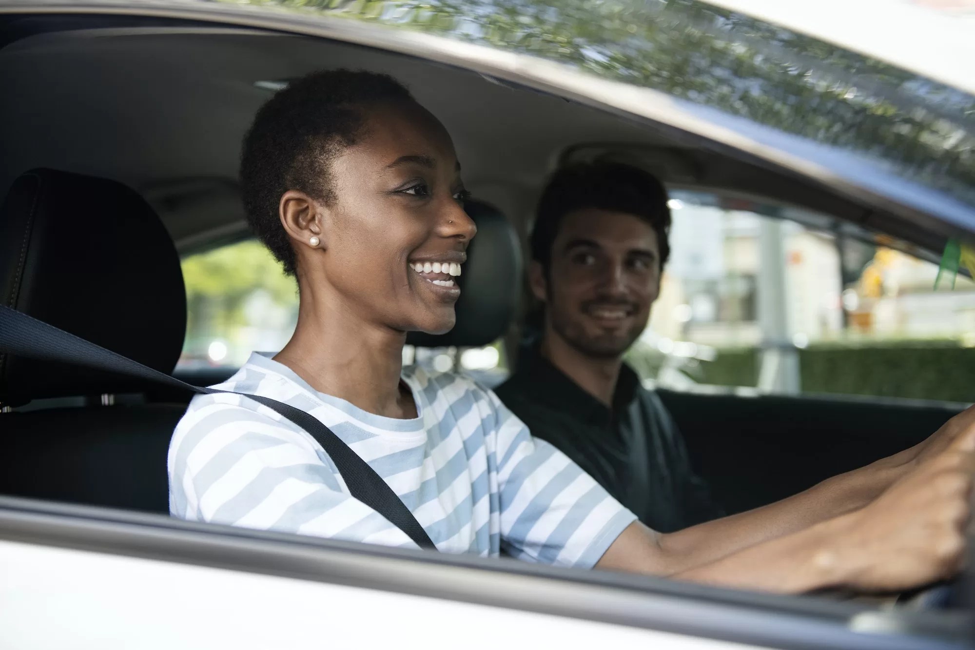 Couple driving a car. Tips for Passing Your NaTIS Drivers License Test on the First Try