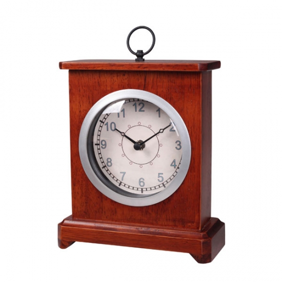 Classic Modern Wood Mantel Clock