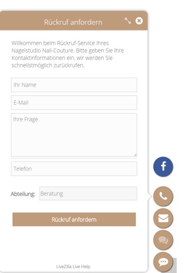 Nagelstudio Nail Couture Rückruf
