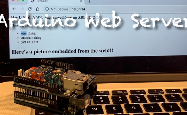 Simple Webserver With Arduino Ethernet Shield – Eli The Computer Guy