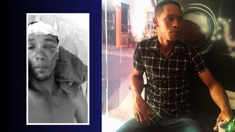 A la izquierda la víctima y a la derecha el presunto agresor